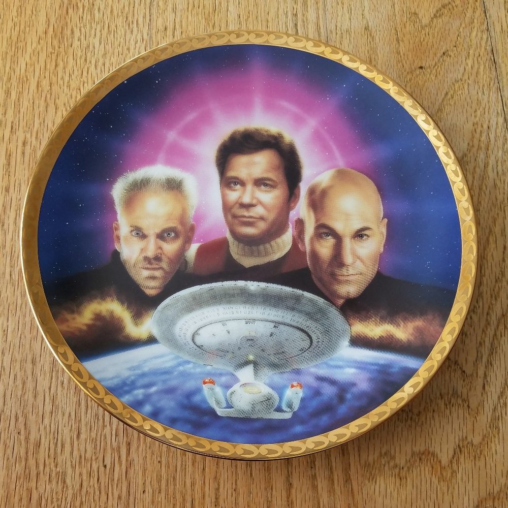 STAR TREK HAMILTON COLLECTION GENERATIONS ULTIMATE CONFRONTATION PLATE #0432E